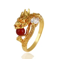 

11212 xuping 24k gold plated Chinese lucky dragon imperial fashion ring