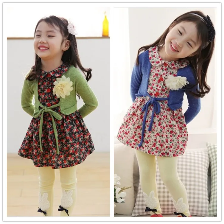 

Foral Korean Fashion Kids Tutu Dress Sets With Cardigan From Alibaba China, As pictures or as your needs
