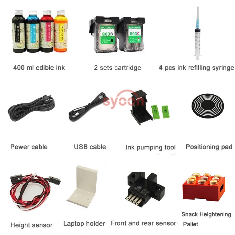 New Color And Black Empty Edible Ink Cartridge For Hp Inkjet Printer