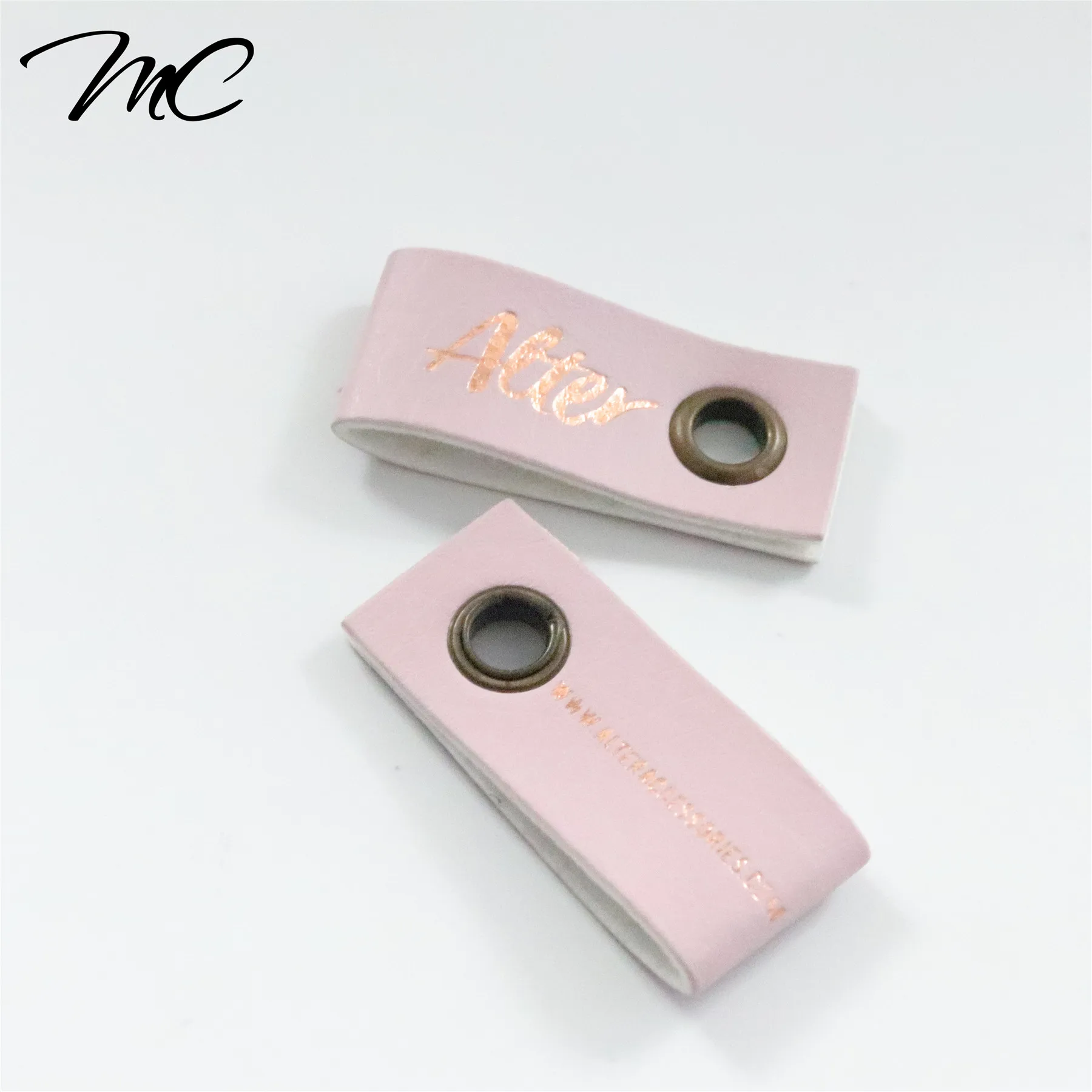 

Genuine Leather Label With gold foil For High Quality JEANS, Custom color