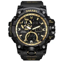 

SAMEL Watches Brand Digital Backlight Relogio Masculino Watch Men Military LED Wristwatches 1545C Military Watch Men Waterproof