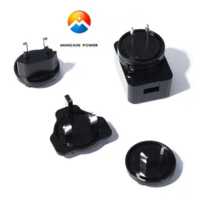 World Travel USB Charger Interchangeable Plugs