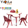 Play School Plastic Furniture Childrens Table and Chair Set Kids Desk
