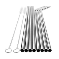 

Amazon Bar Accessories Reusable Eco Friendly Metal Stainless Steel Drinking Straws Wholesale