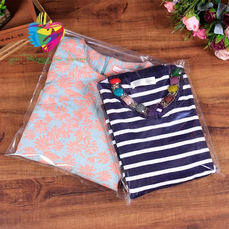 
Wholesale cheap clear self adhesive seal clothes opp packing plastic bag /clear poly t shirt bag 