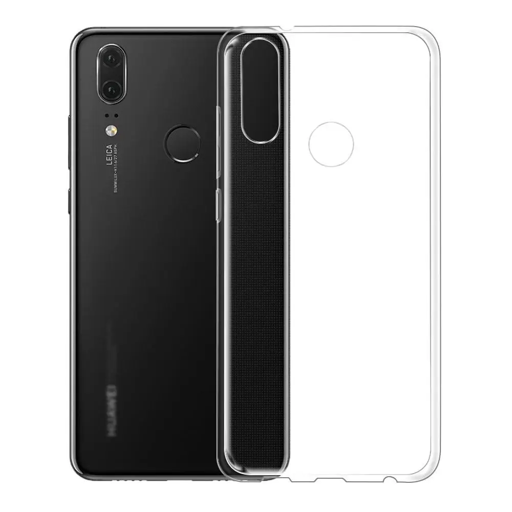 

Flexible Soft Gel TPU Silicone Case Cover for Huawei P20 Lite, Transparent