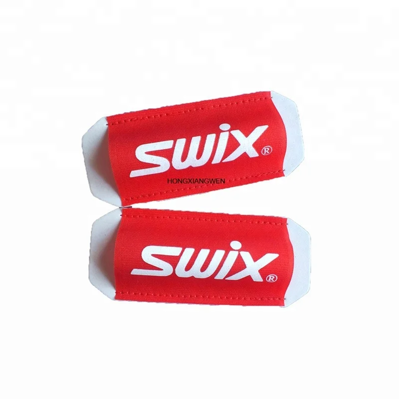 

Sell well printed red fabric cross country racing nordic ski strap custom ski set, All color available