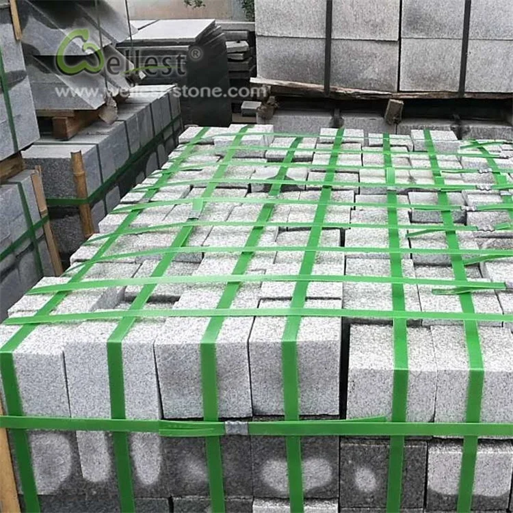 
Premium Chamfered Polish Grey Granite Curbstone 