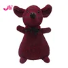 plush plaid animal toy mouse with tie
