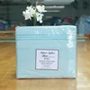 Embroidery bedding with polyester fabric flat sheet