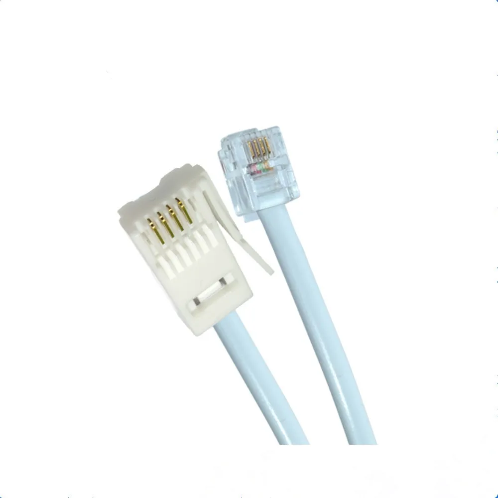 4 Core Bt Rj11 Type Plug To Plug Telephone Cable Buy 4 Core Uk