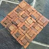 Red Color Old Brick Style Clay Ceramic Mosaic Pattern for Wall Decoration