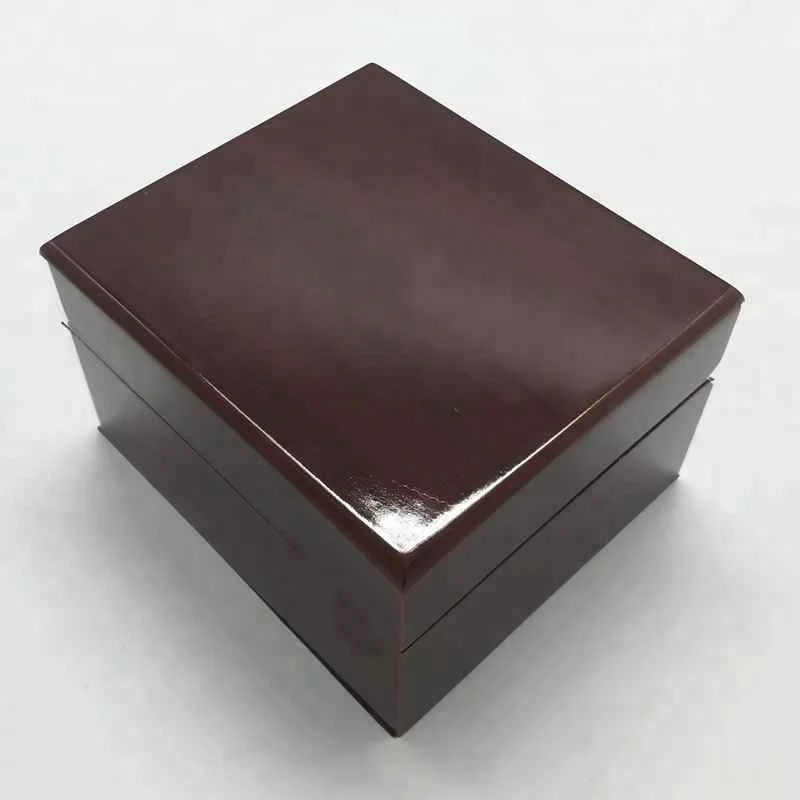 
Wholesale cheap glossy watch gift box jewelry packaging with pillow luxury watch package box custom logo 