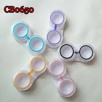 

contact lens case big size with seal ring colorful travel small box CB0650