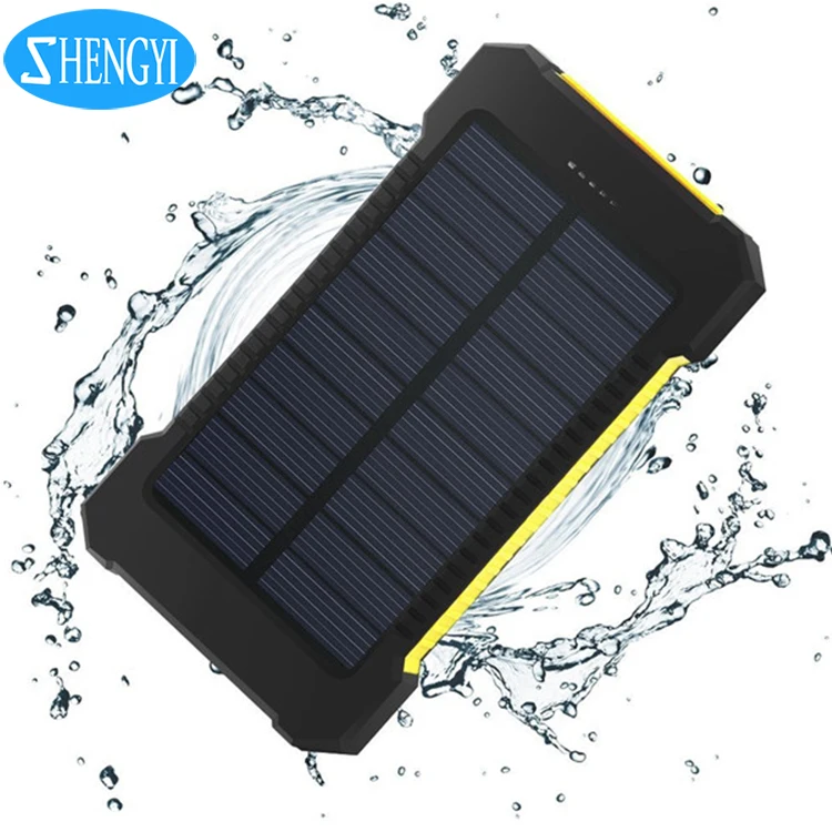 

Factory wholesales price CE Rohs FCC Dual USB Charger Waterproof Solar Powerbank