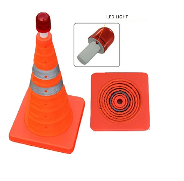 PP ABS Road Traffic Collapsible Expandable Retractable Traffic Cone