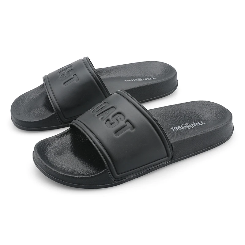 

Wholesale Custom Black Slides Sandals,Summer Men'S Slipper White Slider Sandals,Design Print Open Toe Slippers, Can be custom