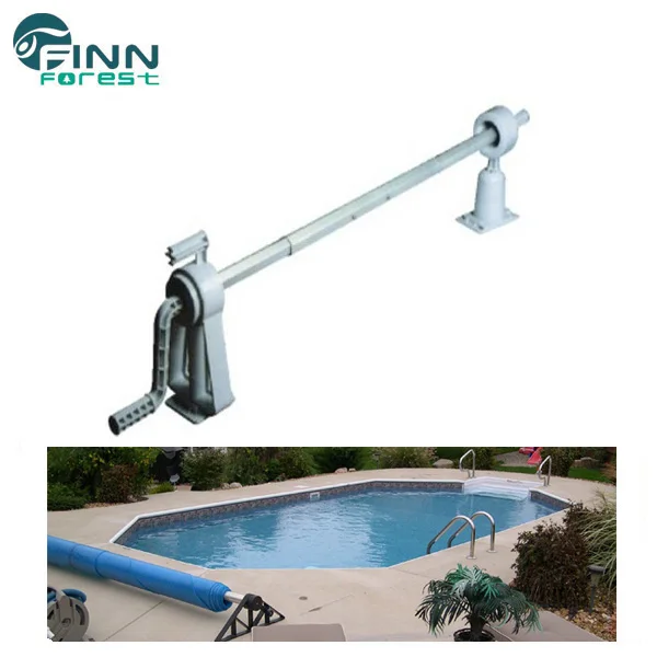 

Aluminium Pool Cover Manual Reel, Silvery