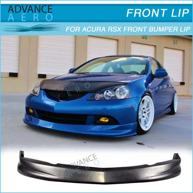 05-06 Acura RSX DC5 P1 Type Poly Urethane Add-On Front Bumper Lip Spoiler B...