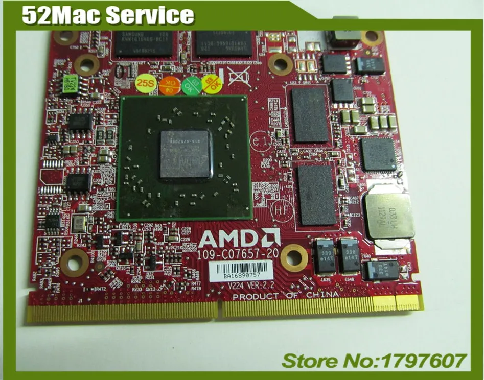 

11s11011325 For Lenovo B500 B505 B510 B50R1 MXM3 ATI Radeon HD5570 1GB Video Card Fully Tested