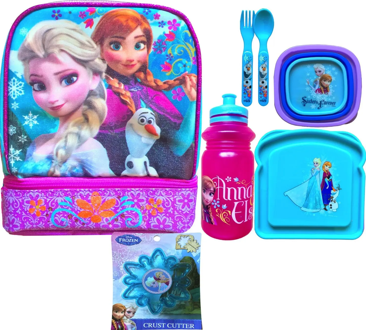 frozen lunch box and bottle