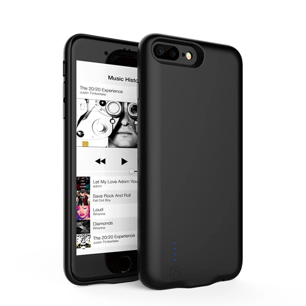 Rechargeable External Battery Case Cover Charging Case For iphone  7 8 Plus  Case Power Bank