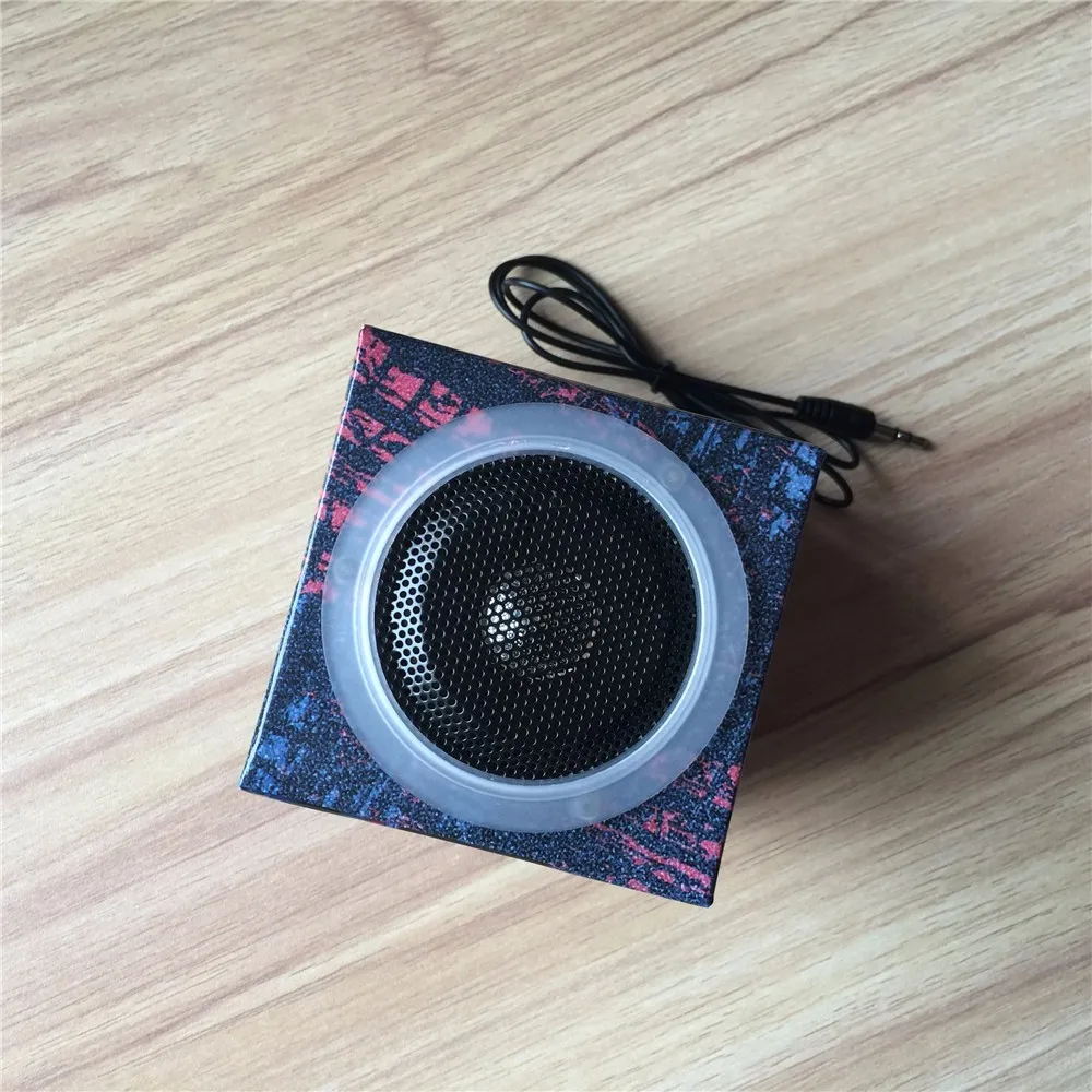 Creative Folding Paper Box Assemble Speaker,Mobile Phone Paper Box Diy