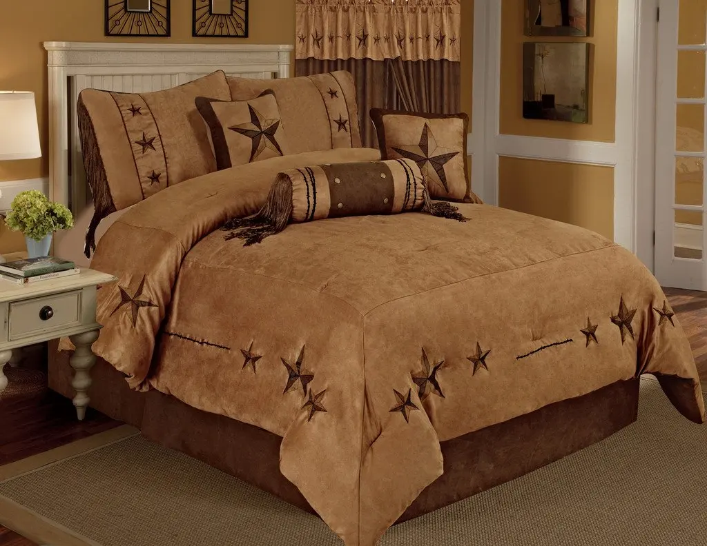 Western Triple Star Comforter Bedding Bedroom Free Shipping