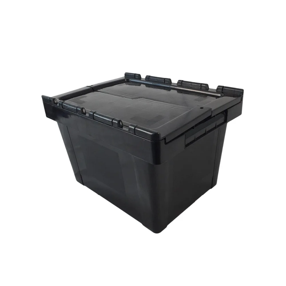 New Plastic Moving Box Storage Turnover Crates Stackable Round Trip