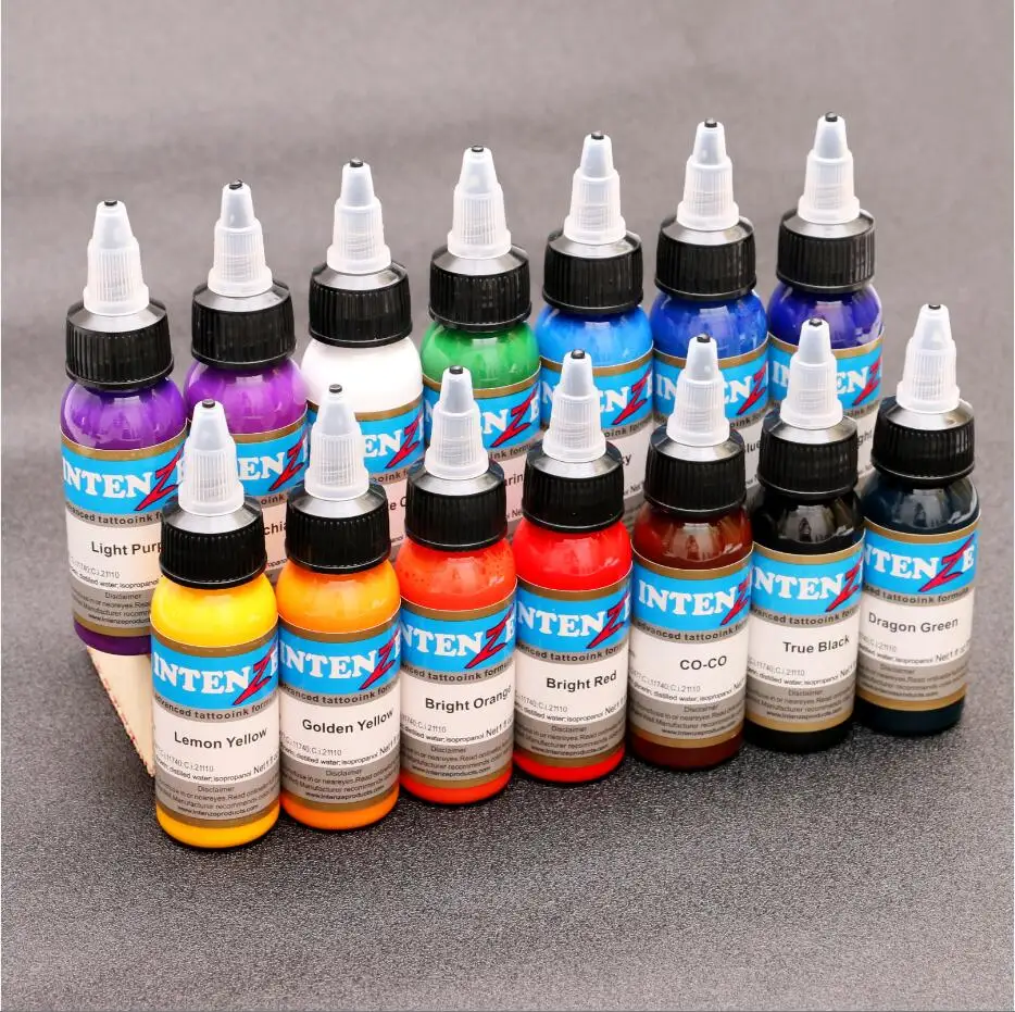 

AI-Aiheogae INK112 High Quality Tattoo 30ml/Bottle 14 Colors Pigment Tattoo Ink Set