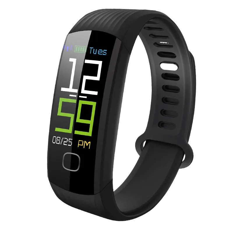 

New Heart Rate Monitor Fitness Tracker waterproof smart band 0.96 Inch color Screen, Black;red;blue;green
