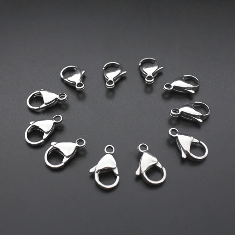 

S951s 316l stainless steel lobster clasps for bracelet, metal lobster claw clasps