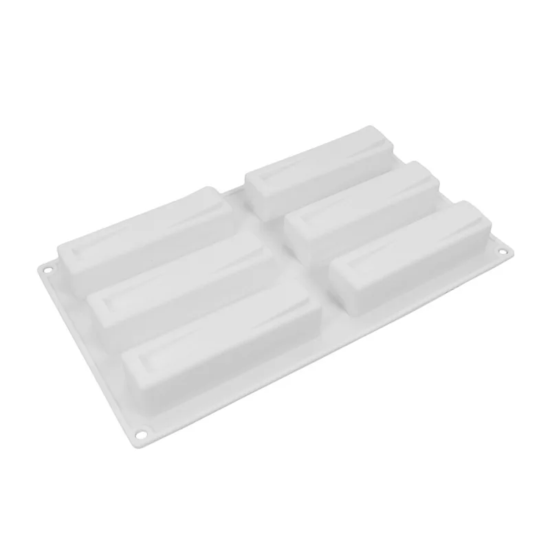 

OEM Customized Kitchenware SQUARE Silicone French Cake Mousse Moulds, White