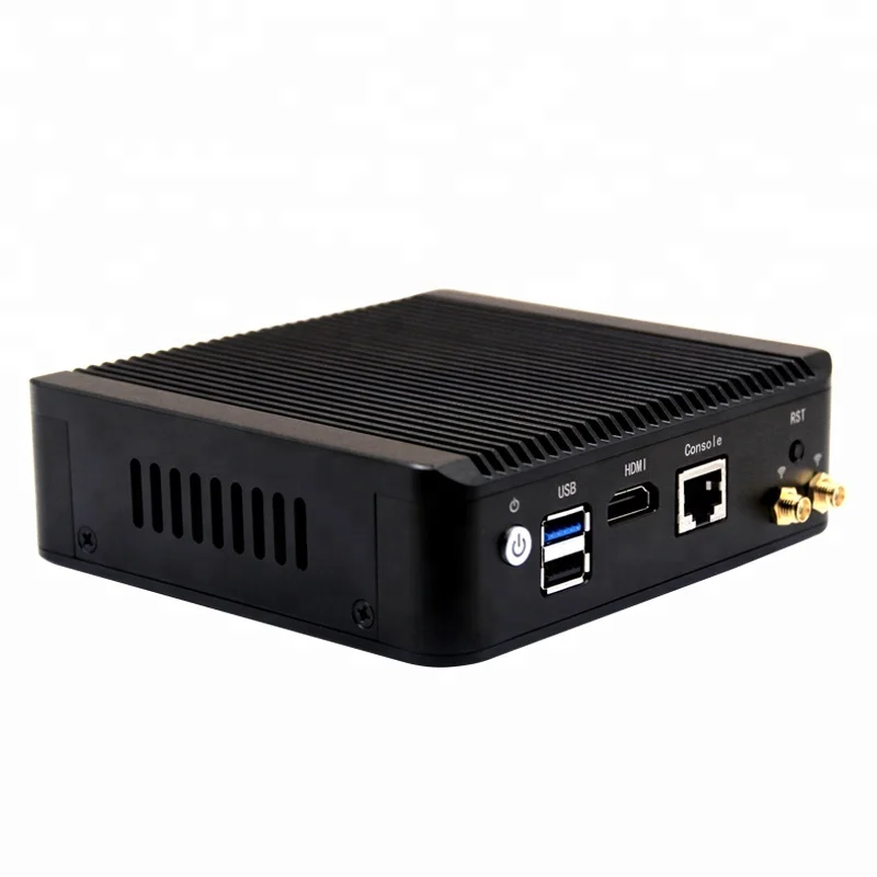 4*LAN Intel J1900 Compact & Rugged Industrial Mini PC Fanless Embedded HTPC Box PC Multi-Media Player