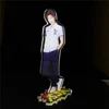 Eco-friendly Custom Anime Acrylic Keychain Character Display Stand