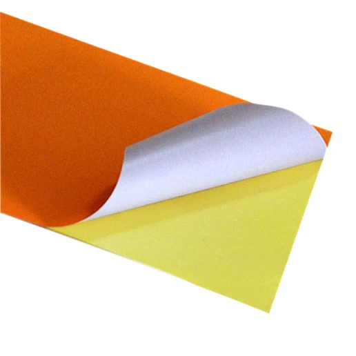 5 x Fluorescent Orange Self Adhesive Split Back Sticky Paper A3 NEW 