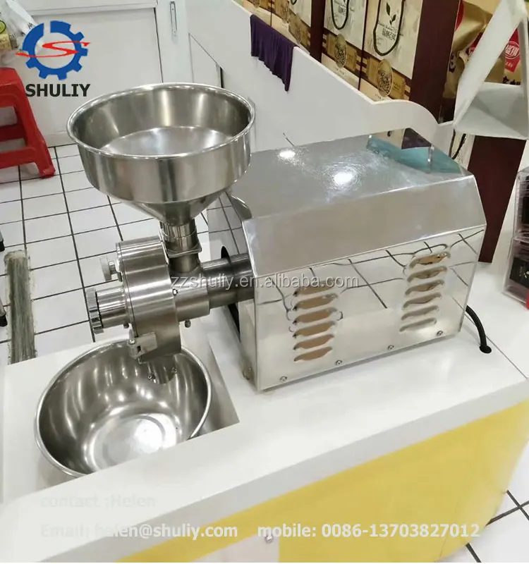 Stainless Steel Cocoa Bean Grinder Soya Bean Mill Dried Mustard Seeds