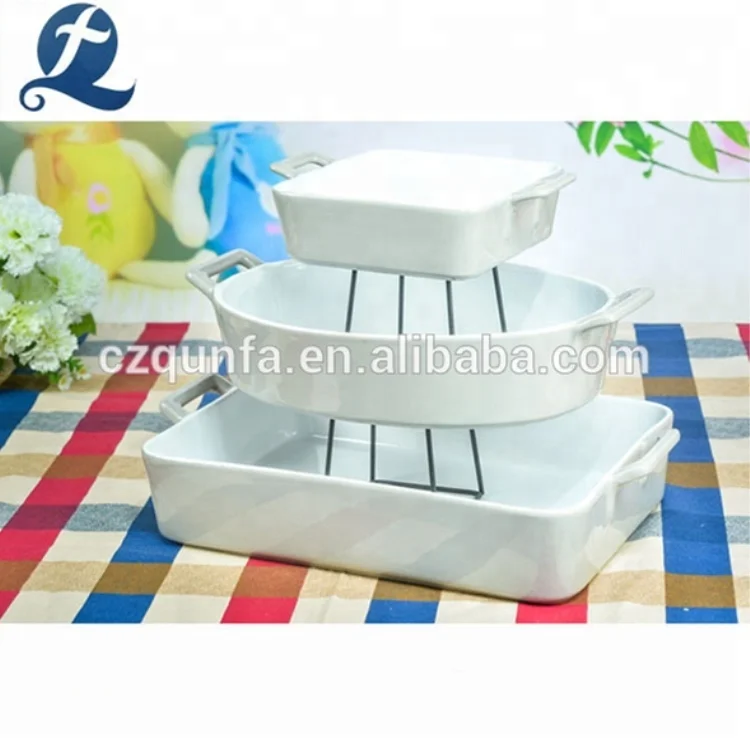 Wholesale Cheap Baking Pan Dishes Custom Ceramic Bakeware Sets