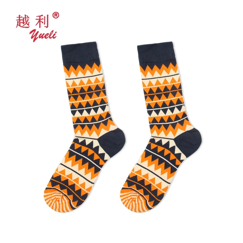 

Wholesale export mens dress fashion colorful happy socks, Multicolor