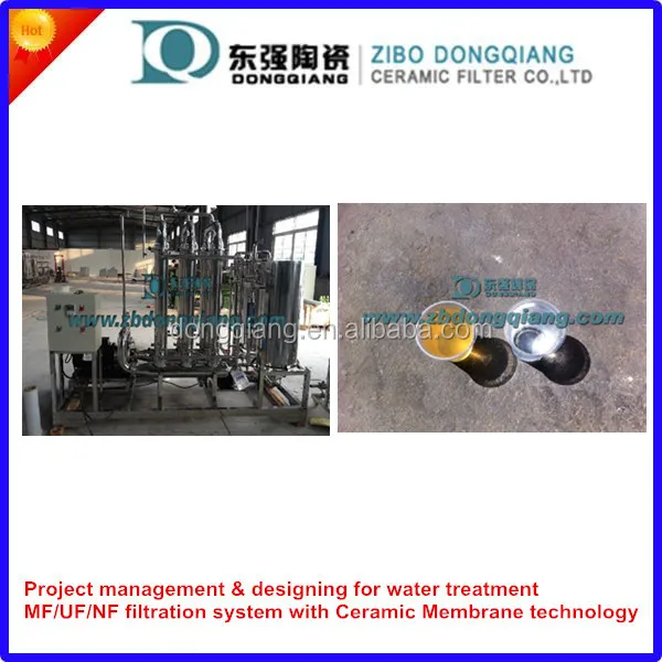 
cross flow ceramic membrane filter for cutting effluent water recovery 