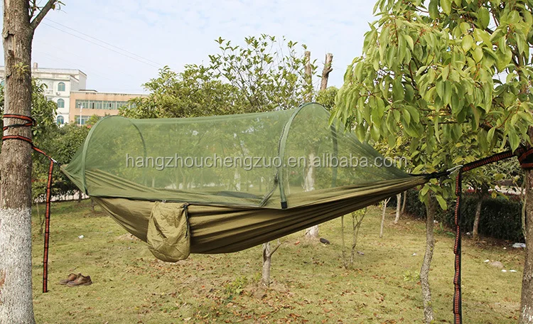 High-end 2 Person Camouflage outdoor camping Parachute cloth nets hammock tent,CZL-003 Anti mosquito net swing tent