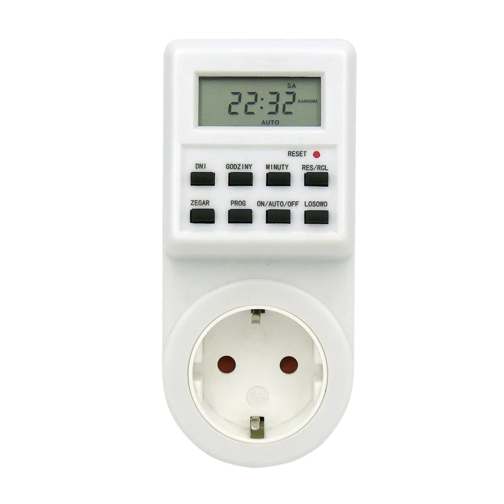 Programmable Timer Switch Socket With Clock Summer Time Random Function
