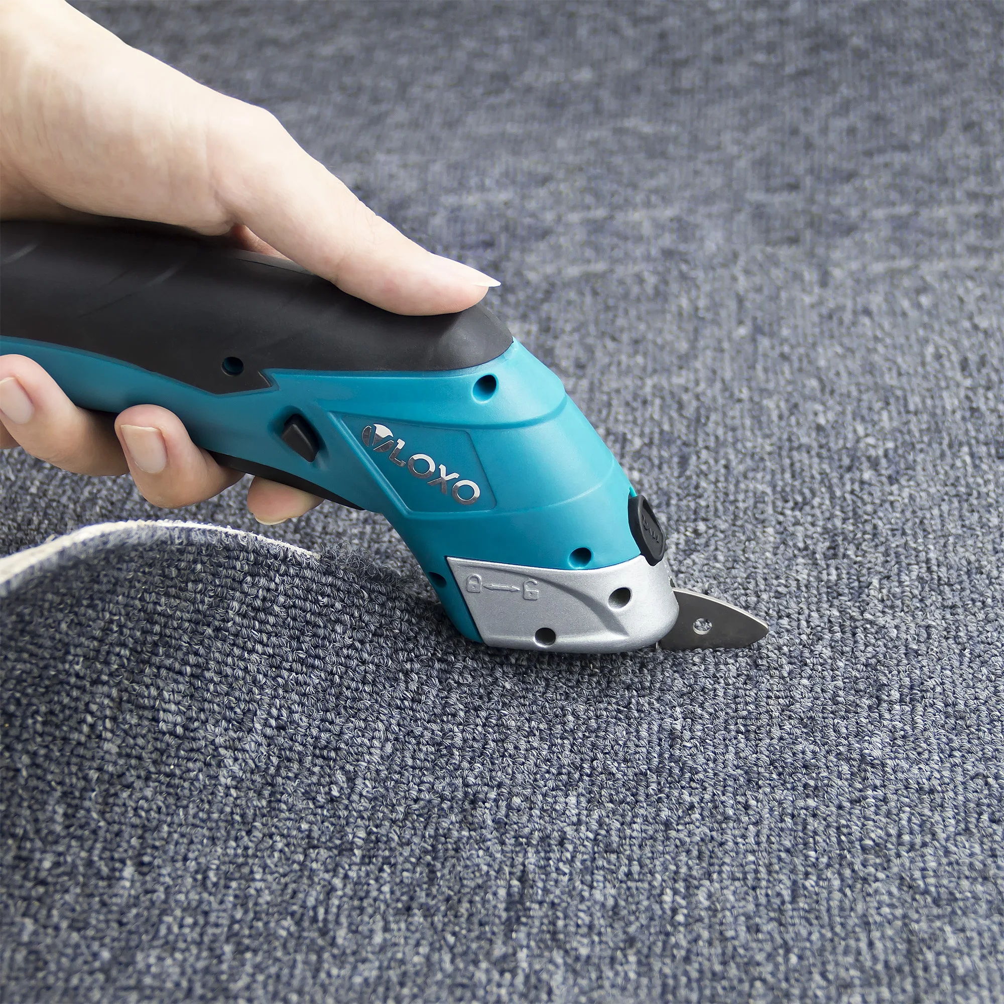 

Rechargeable power stainless steel fabric cutting electric fabric scissors