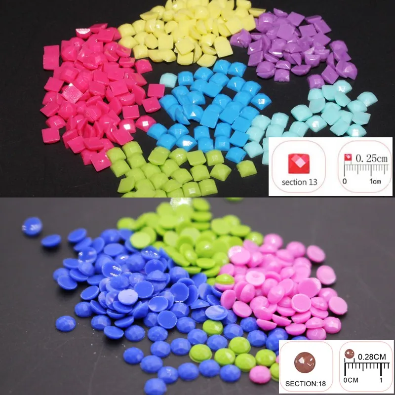 Square Round Drills Missing Beads Bulk 447 DMC Colours For 5D Diamond Paintings 