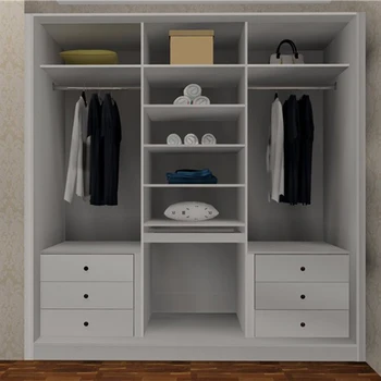 Cheap Open Style Mdf White Lacquer Walk In Wardrobe Buy Open