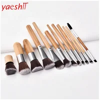 

Yaeshii Professional 12pcs Bamboo Makeup Brushes Make Up Brush Set + Bag Kit Maquiagem Brochas Maquillaje Tools