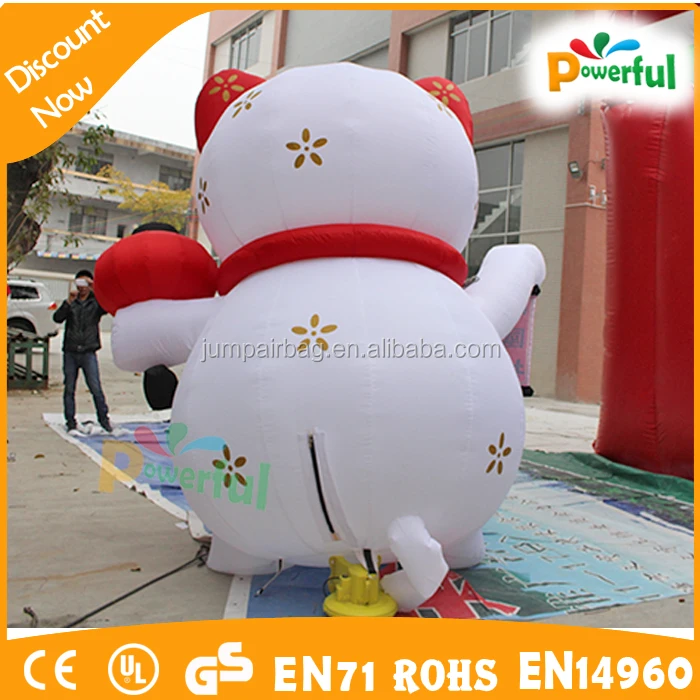 Meerkat Inflatable Reclame Met Kat - Giant Inflatable Maneki Neko Lucky Cat