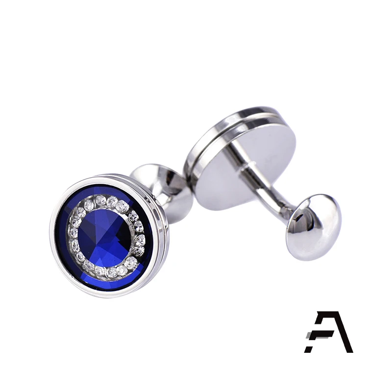 

Wholesale Glass Cuff links for Men, Grey/blue/pink