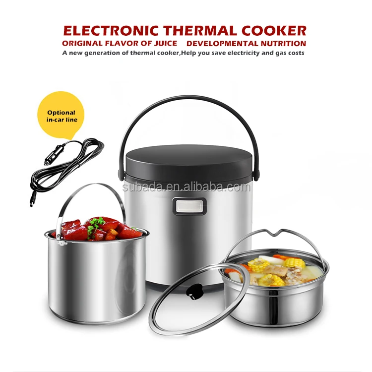 
304 SS Electric Lighter Socket Connect Thermal cooker 