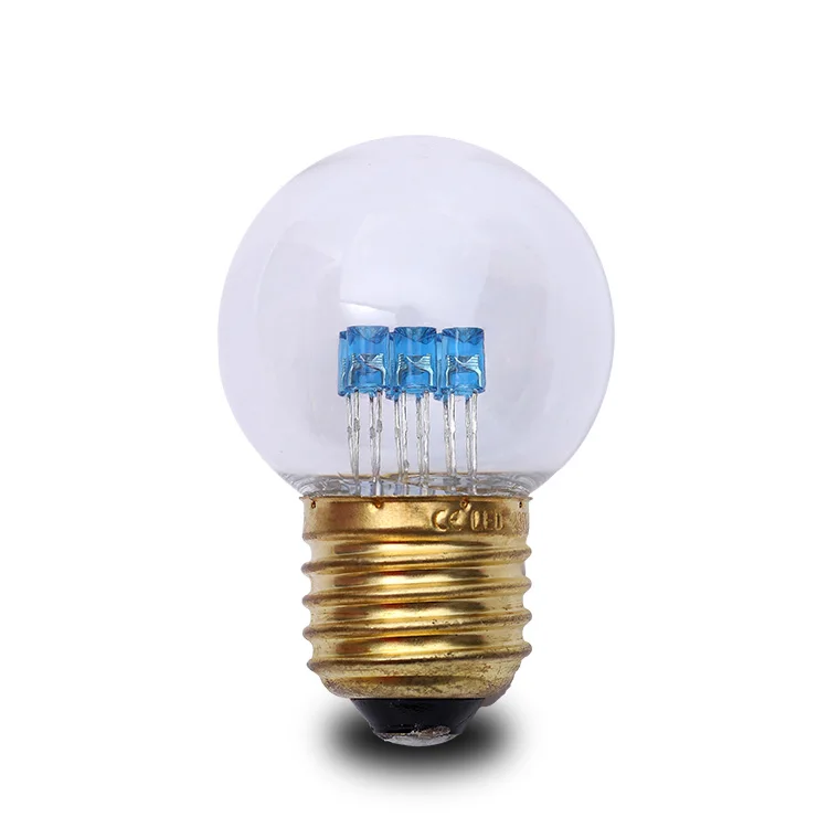 led replace E27 bulb light waterproof 0.6W e27 g45 led plastic led lamp warm white event lighting for christmas decoration